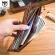 Bullcaptiaine RFID Shielding Men's Leather Wallet Double-Fold Slim Wallet Multi-Card Card Package ID BAG