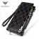 Williampolo Long Wallets for Men Leather Rfid Bifold Wallet with Zipper Men Clutches Credit Cards