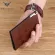 William Polo Genuine 100% Leather Men's Wallet Clip Metal Mini Wallet Credit Card Case