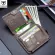 Bull Captain Genuine Leather RFTI-USAGE POCKET WALLET MEN's Cardholder Case Coin Bag Men Zipper Dollar Pruse