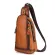 High Quality Men Genuine Leather Single Backpack Rucksack Vintage Real Cowhide Brush Color Shoulder Bag Crossbody Chest Bags