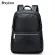 Genuine Leather Casual Leisure Backpack Men Office Work Men Backpack Business Bag Black Ultralight Backpack Thin Back Pack