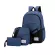 3 PC/Set Anti Theft Backpack Men Casual Backpack Travel Lapbackpack Schol Bags Sac a dos Homme Zaino