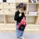 กระเป๋าสะพายข้างเด็ก/Children's Korean dinosaur chest bag cute baby one-shoulder diagonal bag rucksack