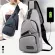 One -sided Korean fashion chest bag, USB charger, chest expected, small luggage, preventing the robbery of men's shoulder bags.