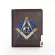 New Hi Quity Free and Accept Masons Logo Printing PU Leather Wlet Men Bifold Credit Card Holder Ort Se Me