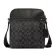 Coach shoulder bag, genuine coach bag, CANVAS bag, Signature pattern and genuine leather, Coach 4010 Men Houston Flight Bag in Signature Coated Canvas Black.