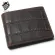 Hi Quity 100% Genuine Leather WLET WILT PAGE CROCODILE STYLE CRAZY HORSE