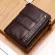 CZ Genuine Leather RFID Men's Wlet Ort CN SML Mini Money Pocet Quity Portomonee Wet Coffee Perse