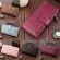 6 CR NEW WMEN WLETS HASP NUBUC Leather Zier WMEN's Design SE TWO FOLD More CR Clutch