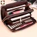 Organizer Wlet Men Double Zier Monedero Hombre Ca Se For Men Large Clutch Me Passport Cer Portefeuille Homme