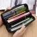 Men's fashion clutch bag, long capacity, lychee, zipper, wallet