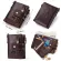 100% Genuine Leather Men Wlet Cn Se Sml Mini Card Holder Chain Portfolio Portomonee Me Wet Pocet Quity