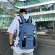 กระเป๋าเป้/School bag male student casual backpack female fashion trend large-capacity travel backpack