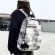 Backpack/Korean Fashion Backpack Male Large-Capacity Retro Graffiti Student School Bag Female Travel Backpack