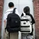กระเป๋าเป้ผู้ชาย/Fashion school bag Korean high school backpack large capacity backpack diagonal bag