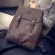 กระเป๋าเป้ผู้ชาย/Men's backpack backpack student school bag Korean version of PU soft surface backpack British fashion bag