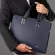 กระเป๋าเอกสารผู้ชายแบบพกพากระเป๋าธุรกิจกระเป๋าคอมพิวเตอร์สบาย ๆ กระเป๋าสะพายข้างความจุขนาดใหญ่