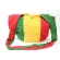 Rasta Bag Hippie Big Size Shoulder Button Green Yellow Red, RASTA shoulder bag, natural yellow, red, size 1
