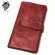 DIP Dye Handmade Red Wlet Genuine Leather Clutch Man Wet Brand Luxury Women SE WLETS CN Phone Pocet