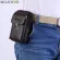 Litchi Pattern Men Wlet Pu Leather Se Belt Bag Solid Cr Card Holder Zier Ca Clutch Bags