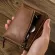 Men's Luxury SE WLET HOLDER FEATER MEN ZIER VINTAGE PU SOLID Square Credit Card Jn Pocet Uomo Porte CN Money