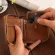 Banuo New Men's Wlet Multi Card Zip Wlet Leather Vintage Men's CN Se Classic Swing Thread Bag Z130