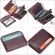 100% Genuine Leather RFID VINTAGE MEN's WLET OORT WLETS with CN Poice SML Zier Me SE Card Holders