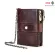New Men Wlets Genuine Leather Wlet for Women CN SML WET RFID Card Holder Chain Me L Wax Leather Money Bag