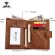 100% Genuine Leather Men Wlet Vintage Ort Wlets Me Multifunction Mini Se Cn Pocet Driver License Holder Vlet