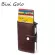 Bisi Goro Smart CARD CASE L RFID Anum Box Card Holder Men and Women Pu Leather CA SE