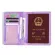 Cuica Passport Pge Cer Fla Sequins Ine Glitter Leather Wlet Id Card Cases Holders Passport Bag Air Ticet Holder
