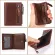 Disnoci Ort Men's Pruses Genuine Leather Wlet Men Multi-Function Zier Cion Wlet L Wax Leather Man Card Hr