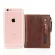 Disnoci Ort Men's Pruses Genuine Leather Wlet Men Multi-Function Zier Cion Wlet L Wax Leather Man Card Hr