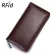 Genuine Leather Organ Se Wlet Passport Case Rfid T Multi-Slots Large Capacity Business Card Holder