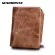 RFID GENUINE CRASE Leather Men Wlets VINTAGE TRIFOLD WLET ZIER CN POCET SE COWHIDE Leather Wlet for me