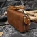 Vintage Men Double Zier Wlet Crazy Horse Genuine Leather Card Holder Zip Around Clutch Se Phone Bag Cn Pocet Bag
