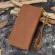 Vintage Men Double Zier Wlet Crase Genuine Leather Card Holder Zip Around Clutch SE Phone Bag CN POCET BAG