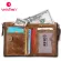 Leather Cowhide RFID WLET MEN CARD WLET SE MENS WLETS LUXURY GESIGNER ZIER CN SE ME VINTAGE BROWN Money Bag
