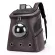 กระเป๋าสัตว์เลี้ยง กระเป๋าใส่แมวและหมาแบบสะพายหลัง/Large pet backpack go out portable backpack pu breathable space bag