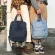 Women's Korean style denim backpack, simple school bag