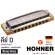 Hohner Harmonic Blues Harp / 10 Channel D Harmonica Key D + Free Case & Online Course