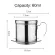 Stainless Steel Vietnamese Coffe Filter Cup Drip Maker Pot Handle