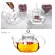 400ml tea set gift set with 4 glass furks