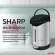 SHARP SHOP SHOP, 2.9 liters, 670 watts, model KP-30S, silver base, spinning base, has a water level, safety, 3-year heating filling