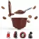 5 Pcs Reusable Coffee Capsule Filter Cup Refillable Caps Spoon Filter Baskets Pod Soft Taste