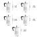 Aluminum 1/3/6/9/12 Cup Latte Mocha Coffee Stove Espresso Maker Tool Easy Clean for Home Office Coffee Tea Tools