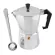 Moka Pot 300ml 6 Cup Stove Espresso Maker with Free Stainless Steel Coffee Clip Spoonum Silver