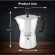 Moka Pot 300ml 6 Cup Stove Espresso Maker With Free Stainless Steel Coffee Clip Spoon Aluminum Silver