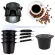 4PCS Reusable Coffee Capsules Pods for Nespresso Machines SPOON KITCHCHEN DINING BAR COFFEE FILERS REUSABLE TOOL